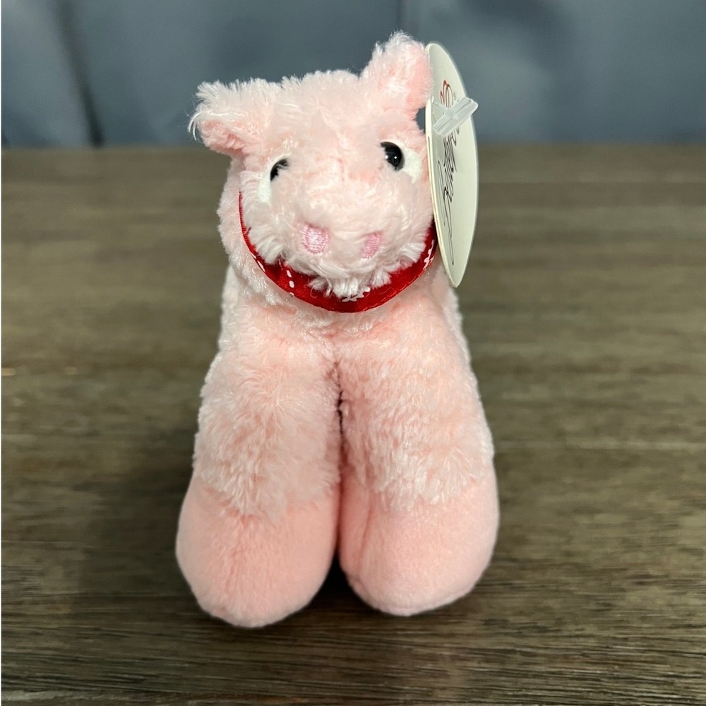 Bestever Pink Llama Plush Stuffed Animal Red Bandana New with Tags Soft Toy